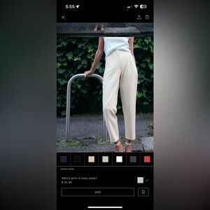 Zara High Waist Trouser Pant